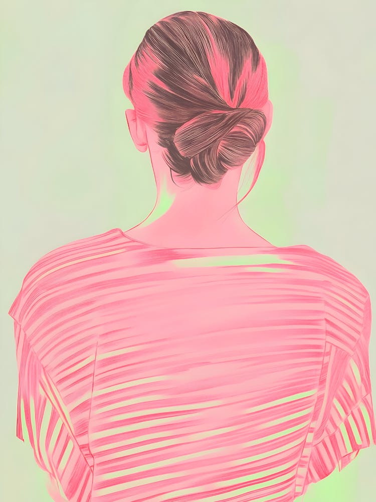 Pink Striped Top