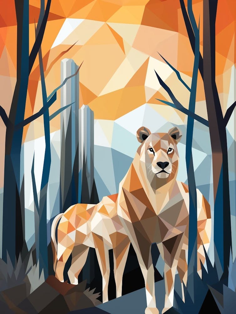 Abstract Geometric Animals 8