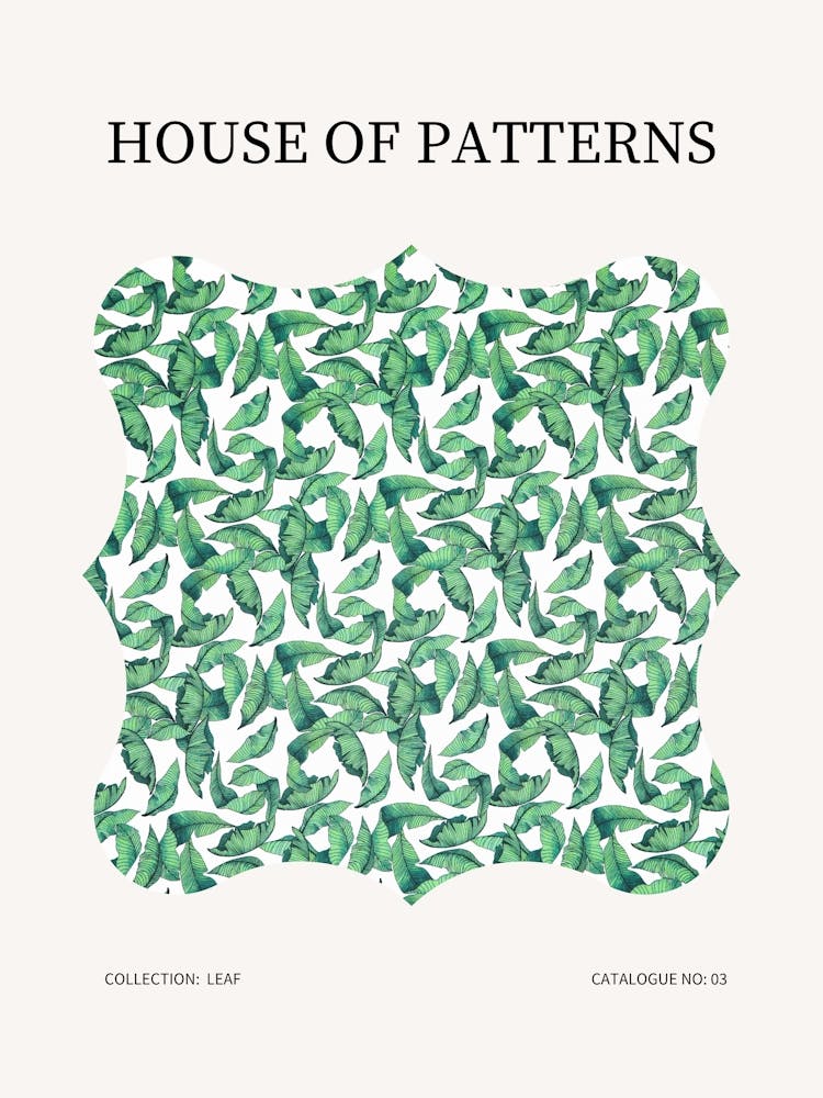 Leaf Pattern Poster 3