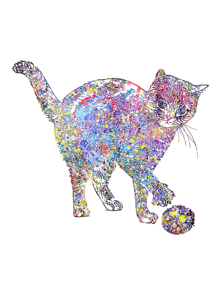 The Cat That Plays Watercolor