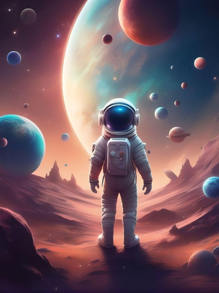 Astronaut Im Weltraum