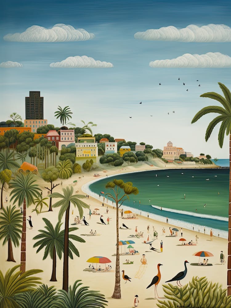 Bondi Beach, Sydney, Australia, Matisse And Rousseau Style 1
