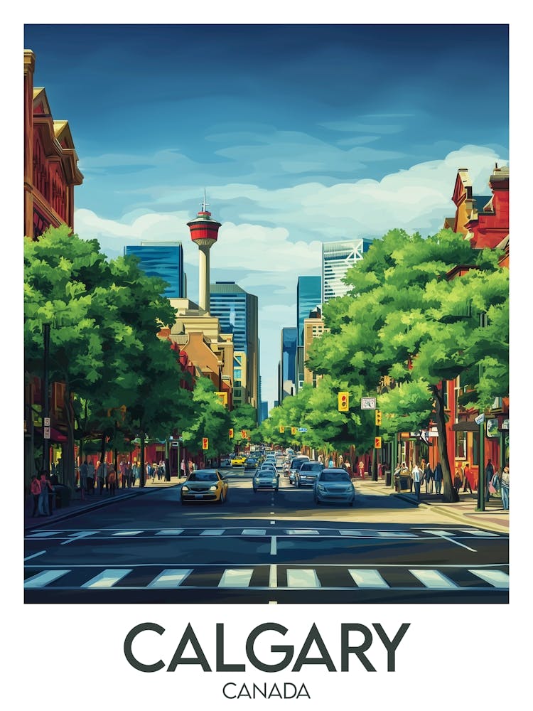 Affiche de voyage Calgary