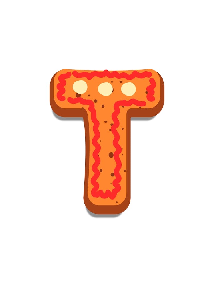 Gingerbread Christmas Letters Living Room Holiday Display White 20