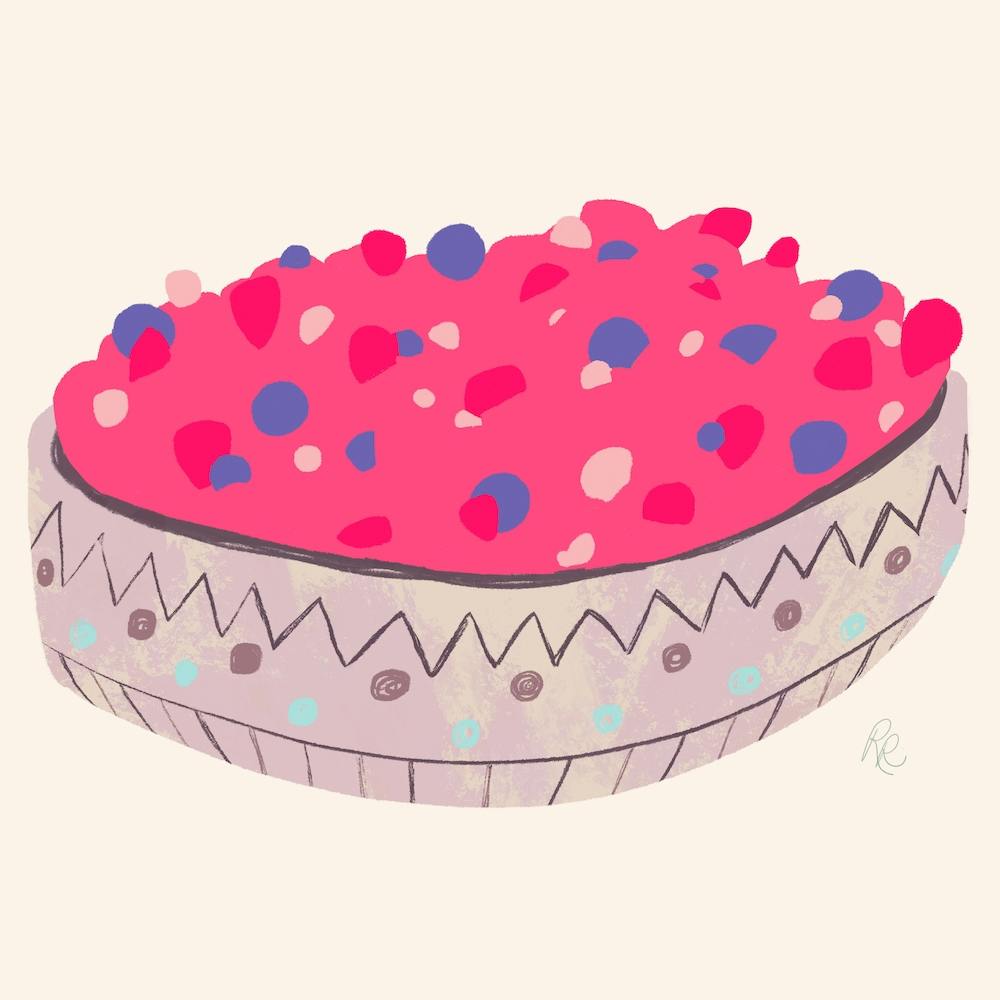 Mixed Berry Basket Square