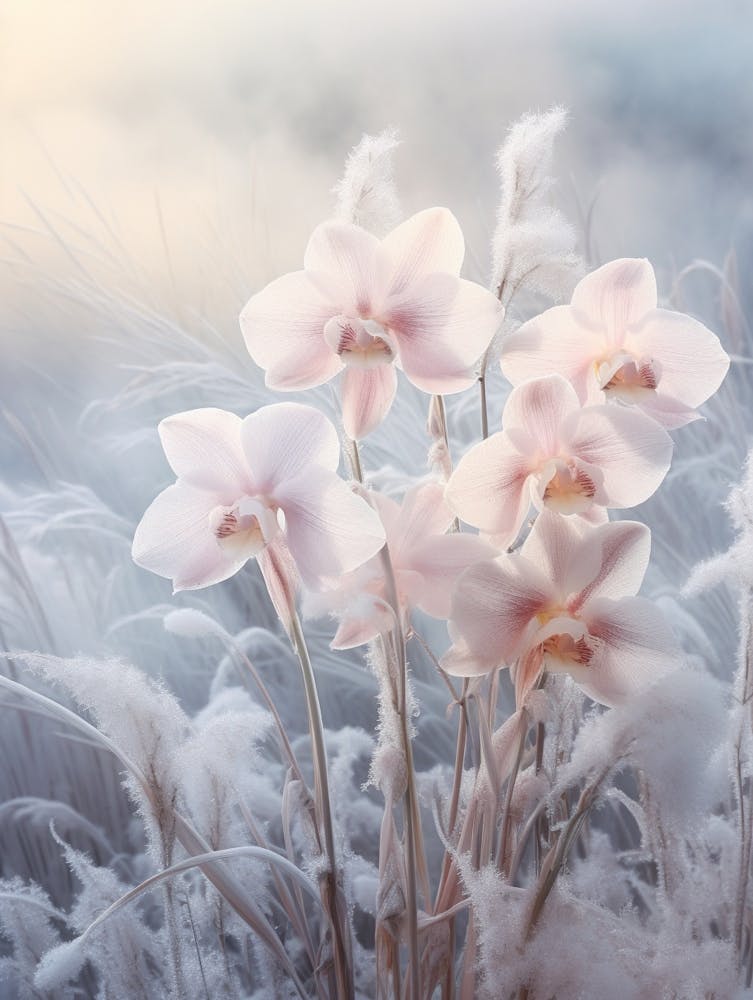 Frosty Botanical Orchid 3