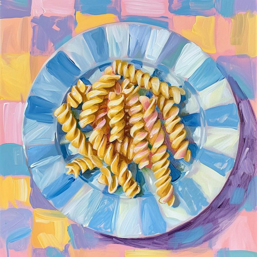 Fusilli Pastel Checkerboard 4