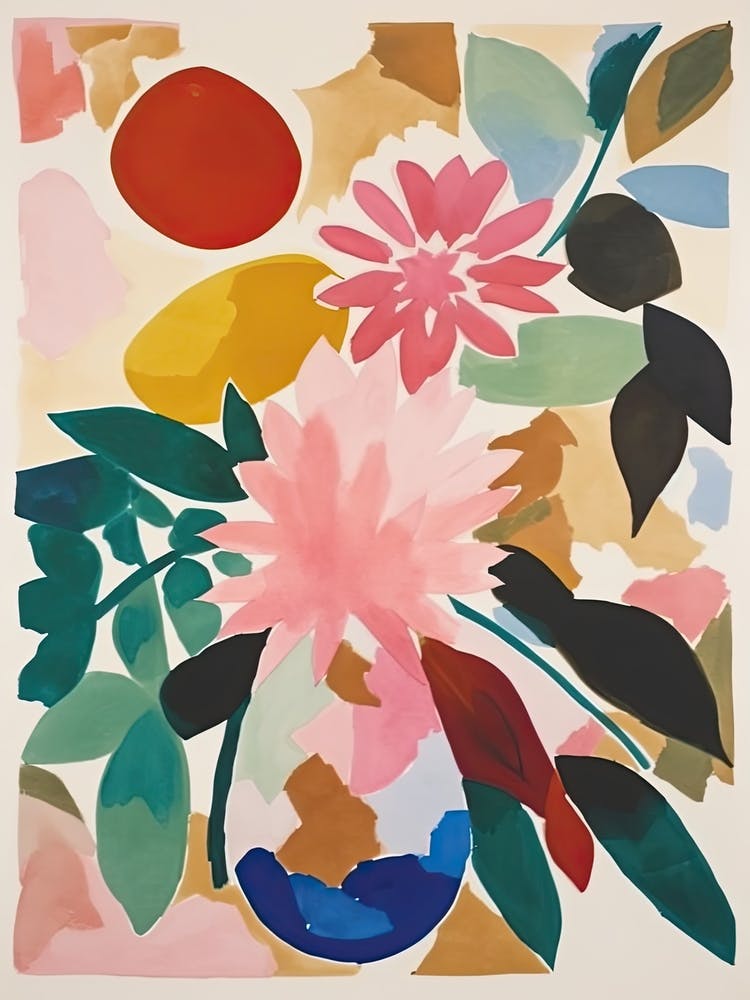 Dahlia Flower Illustration 2