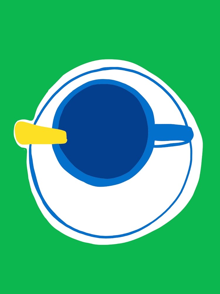 Cup Of Coffe Birds Eye view