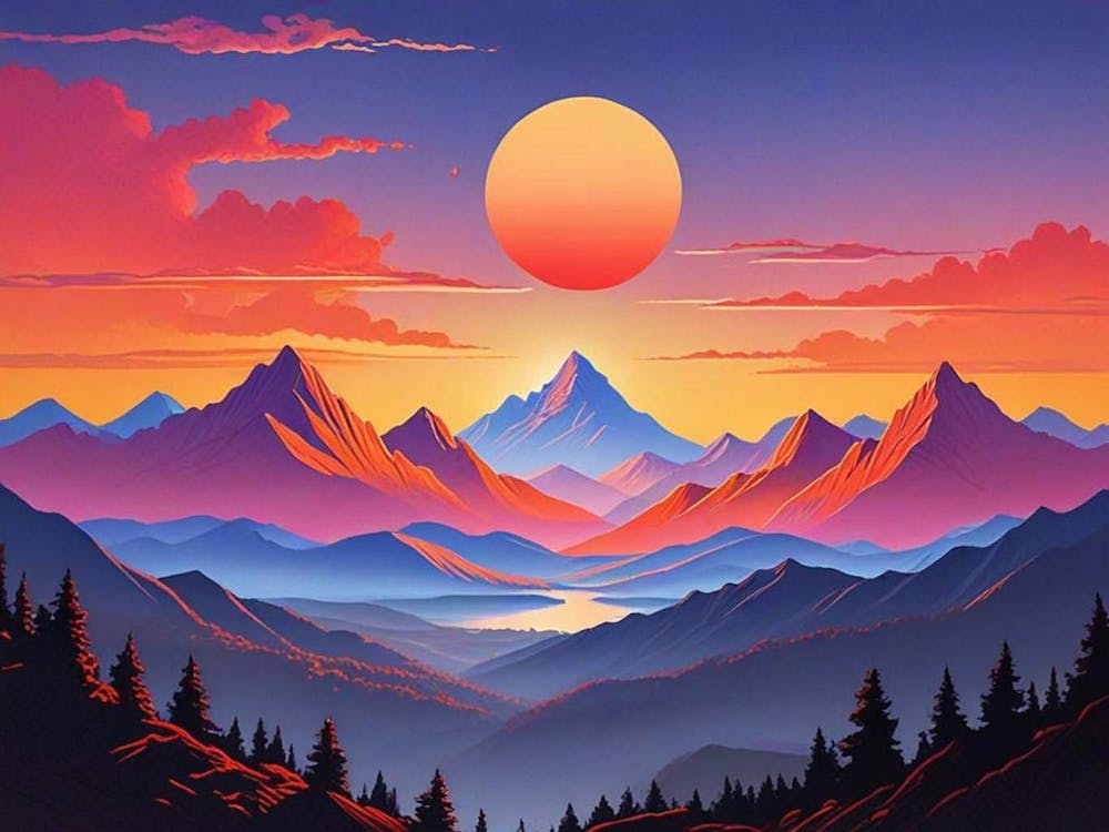 Sunset Mountains