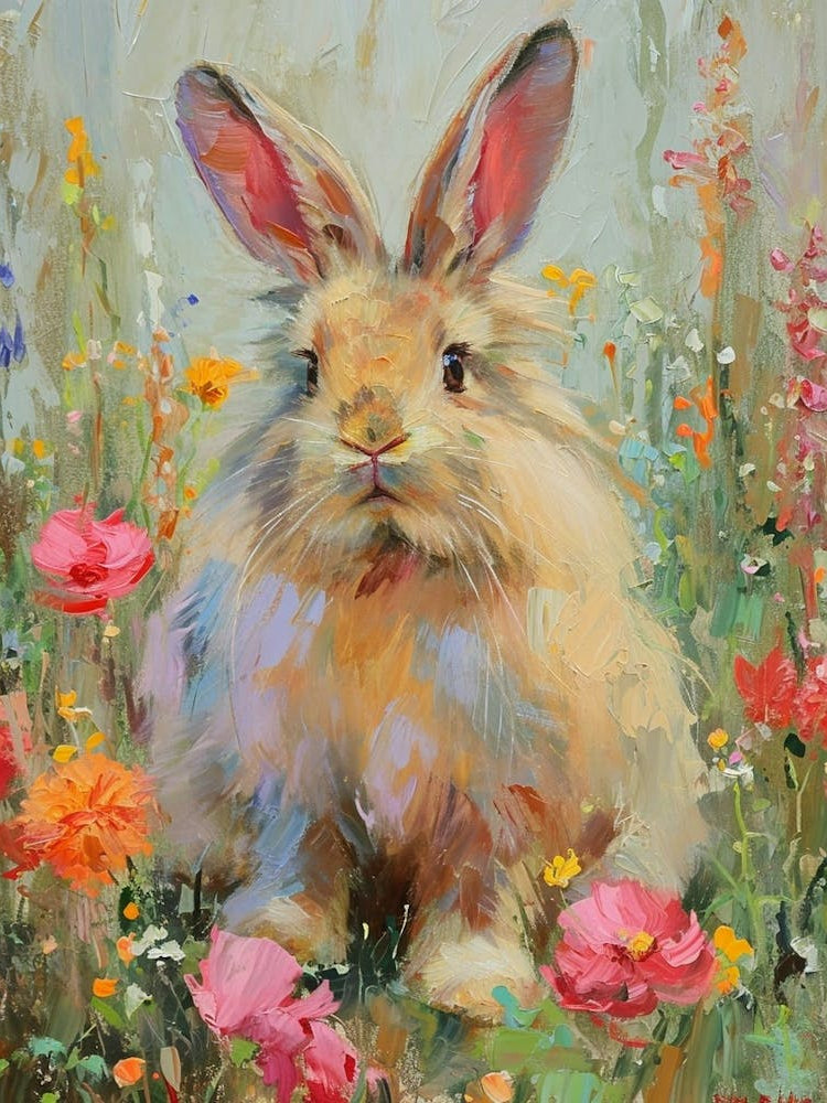 Chinchilla Rabbit Painting 4