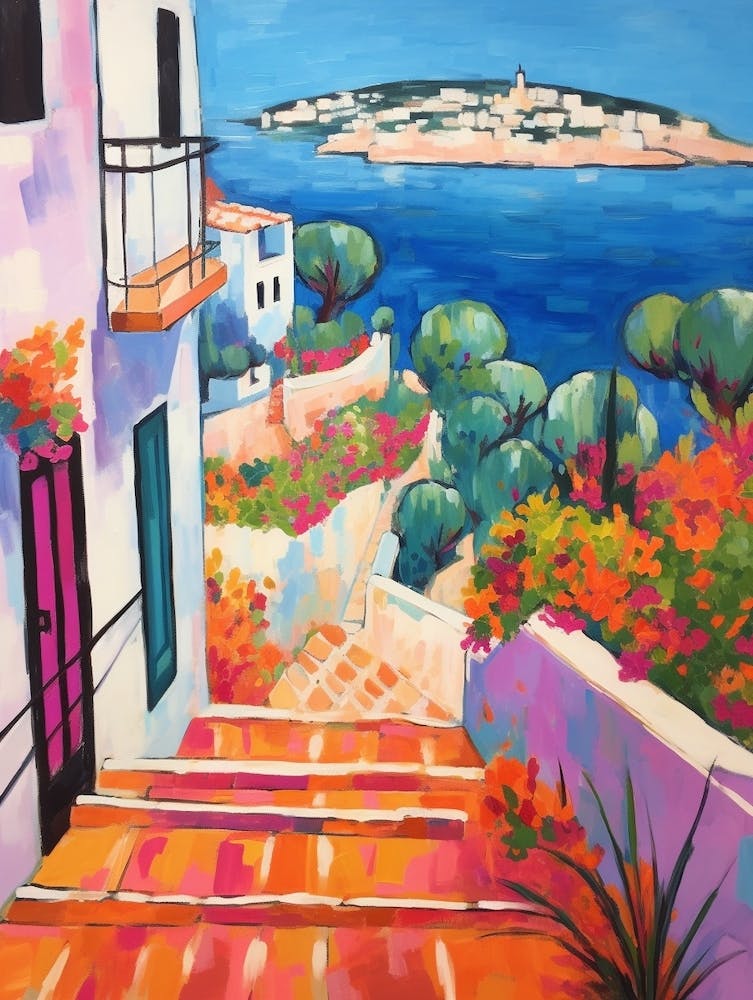 Ibiza Spain 4 Fauvist Painting
