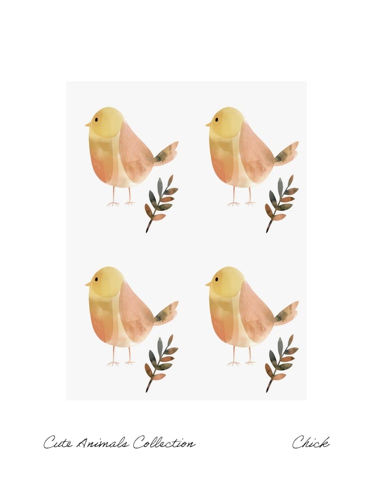 Cute Animals Collection Chick 4