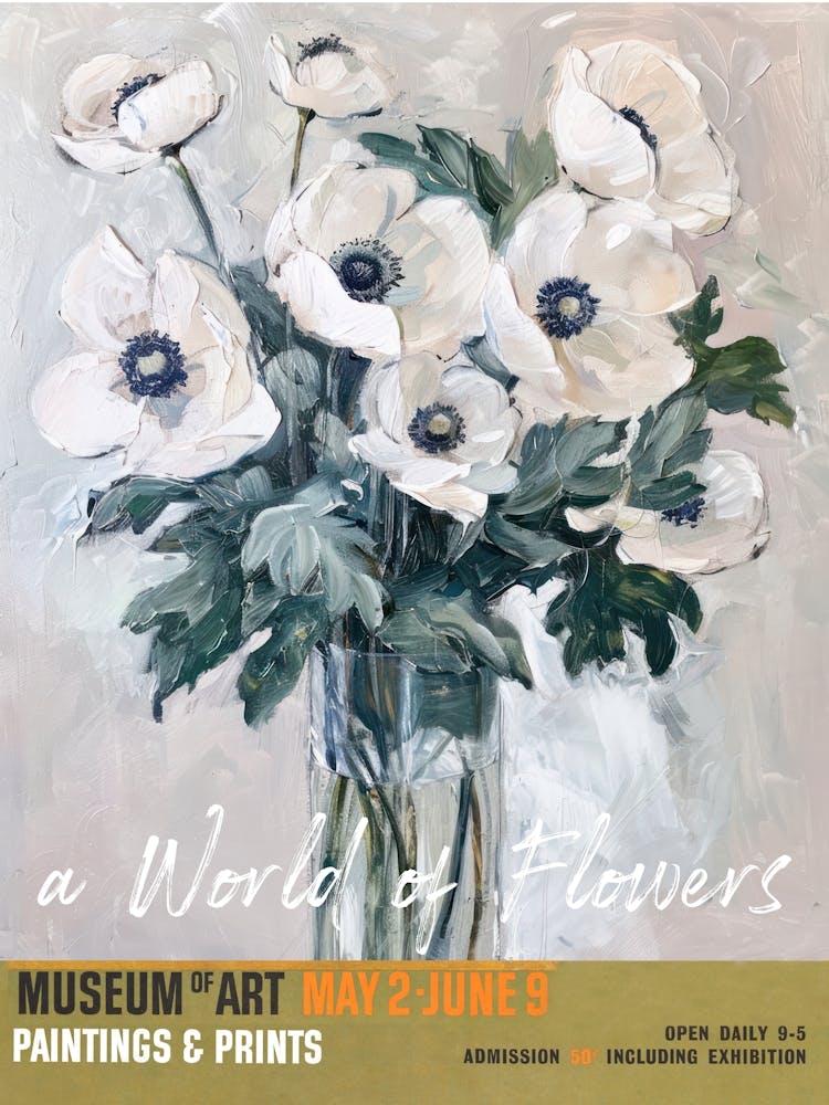 A World Of Flowers, Van Gogh Exhibition Anemone 2