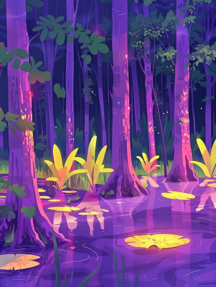 Forest At Night