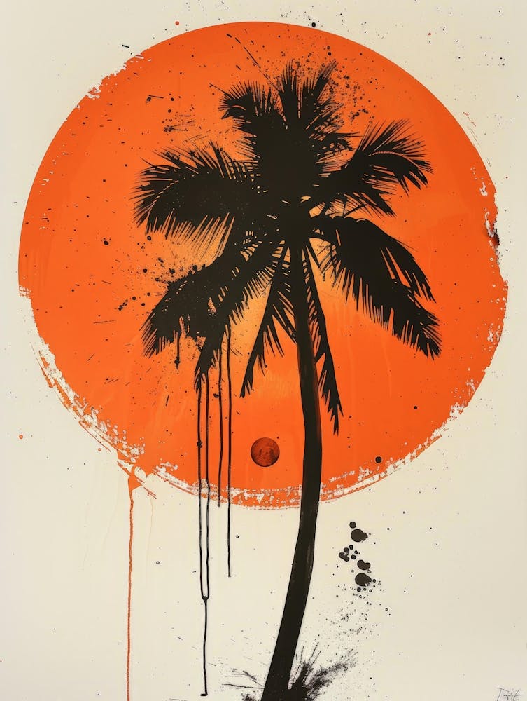 Palm Tree At Sunset 1