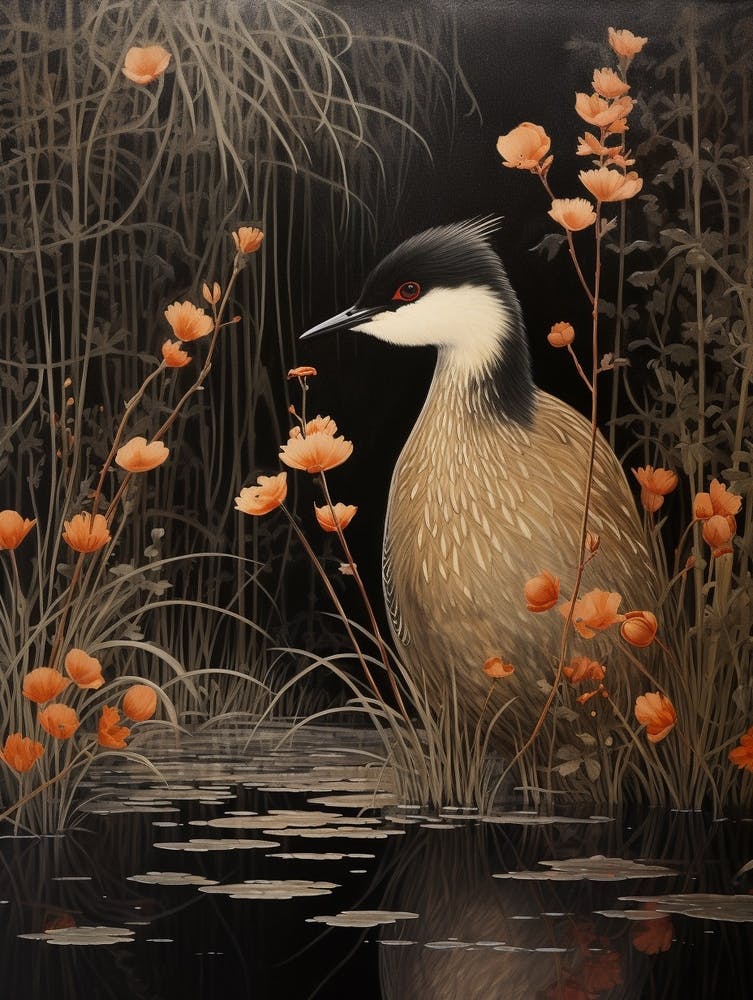 Dark And Moody Botanical Grebe 3