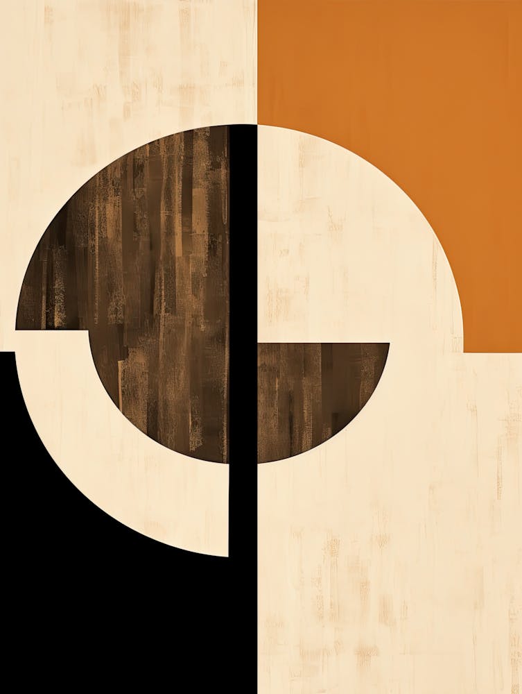 Sérénade Neutre: Cercles Abstraits Bauhaus