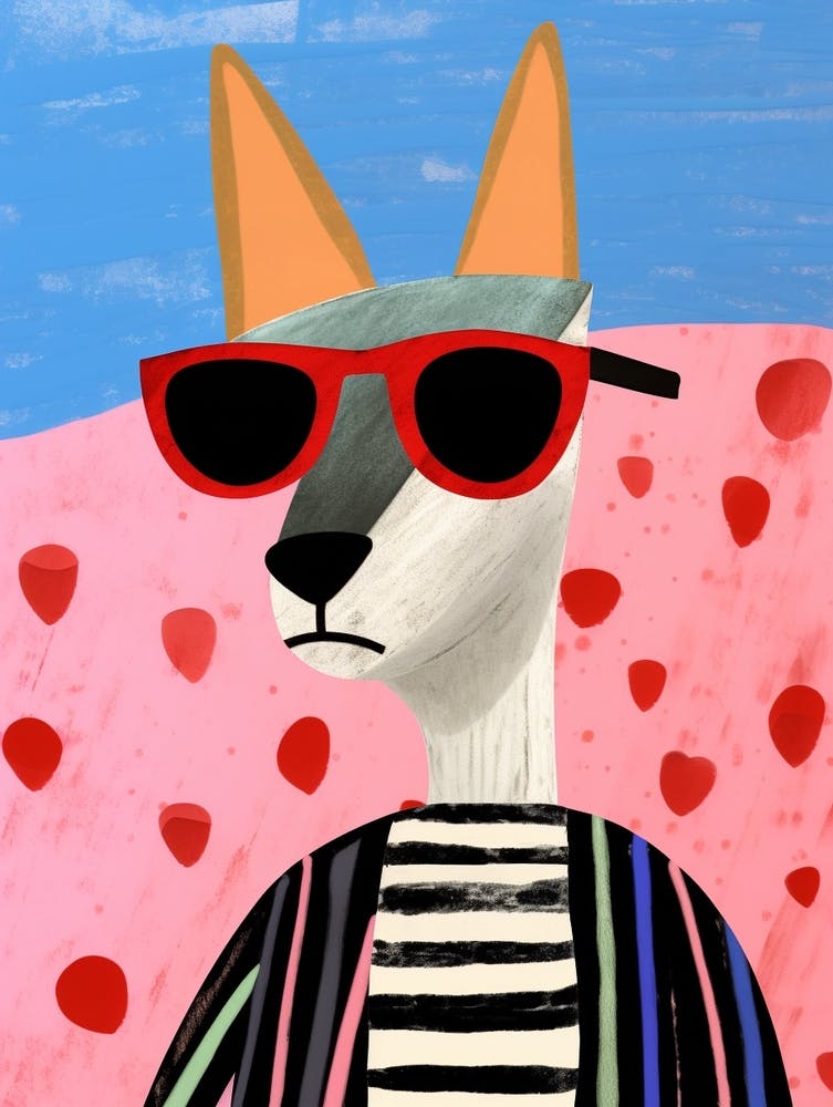 Little Jackal 1 Wearing Sunglasses