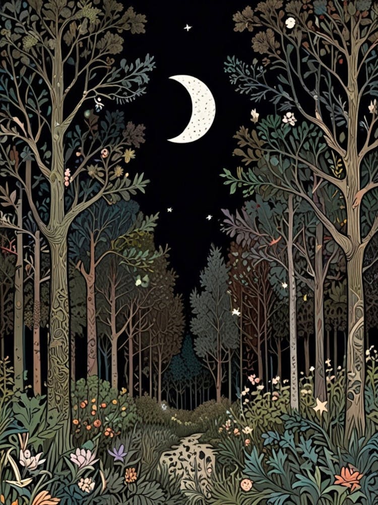 William Morris Night In The Woods 29