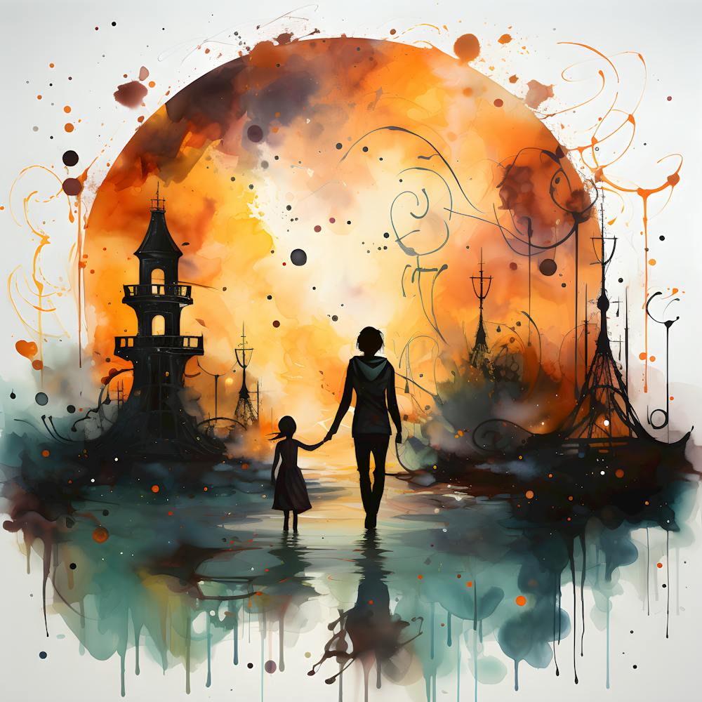 Moments Of Wonder Illustration Of Mother Child Magic