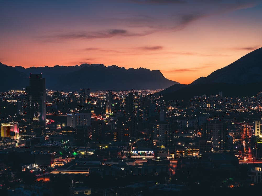 Monterrey Cityscape At Dusk