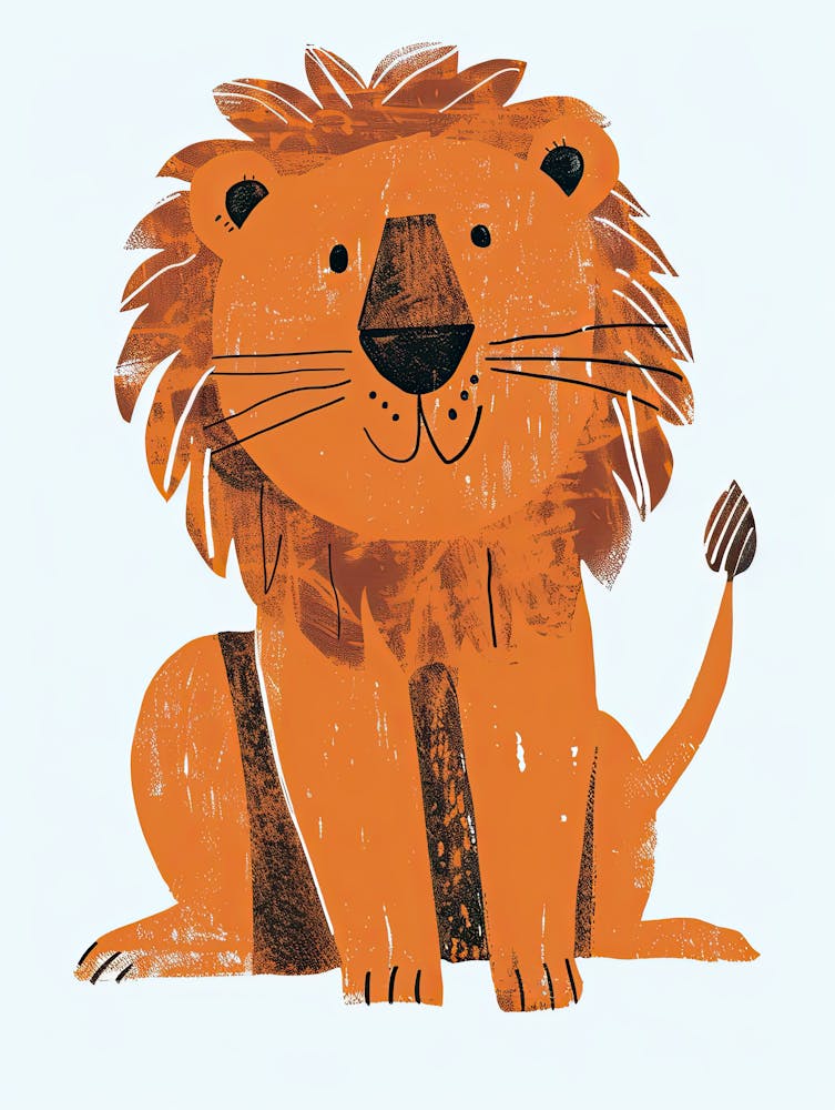 Golden Lion Mane Children Prints & Kids Posters