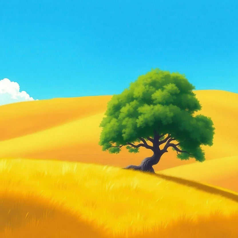 Lone Tree In The Field