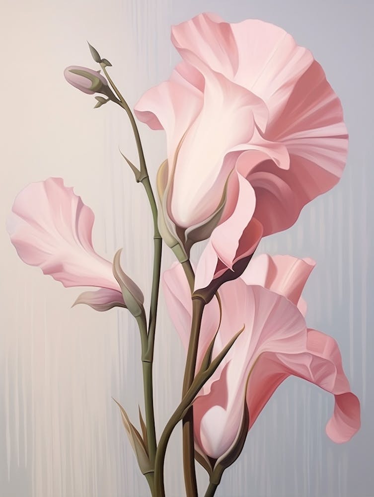 Floral Illustration Sweet Pea 3