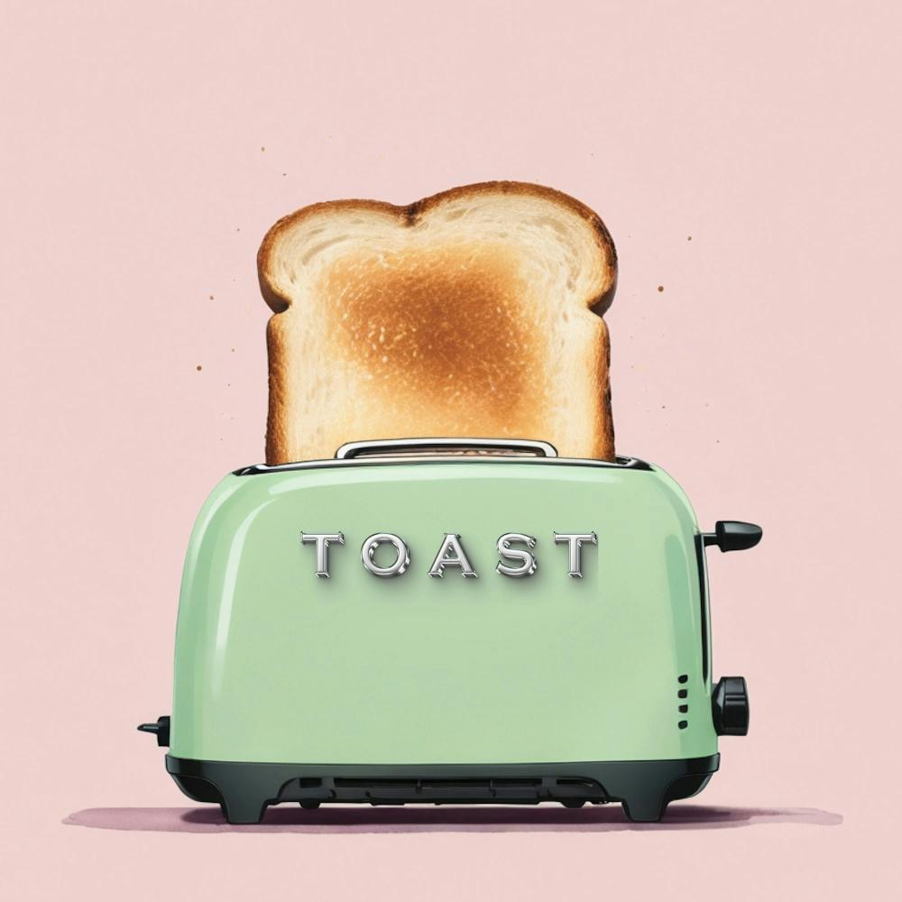 Pastel Pink Green Toaster