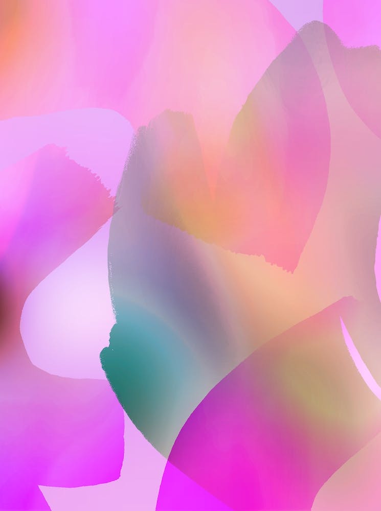 Purple abstract brush strokes