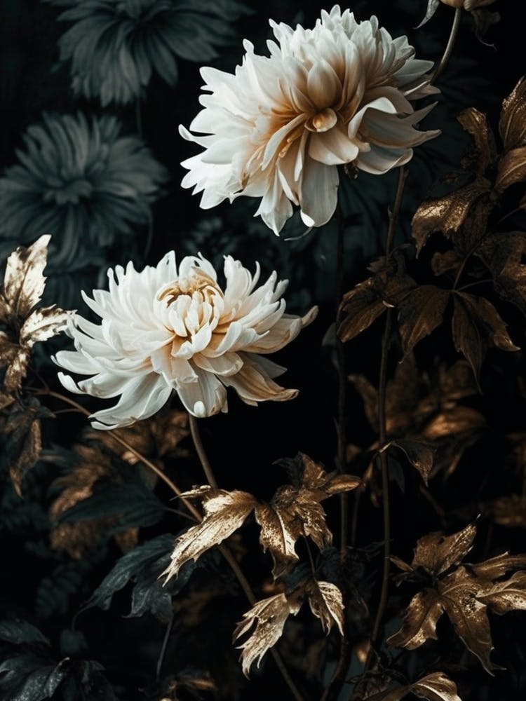 Dahlias Vintage