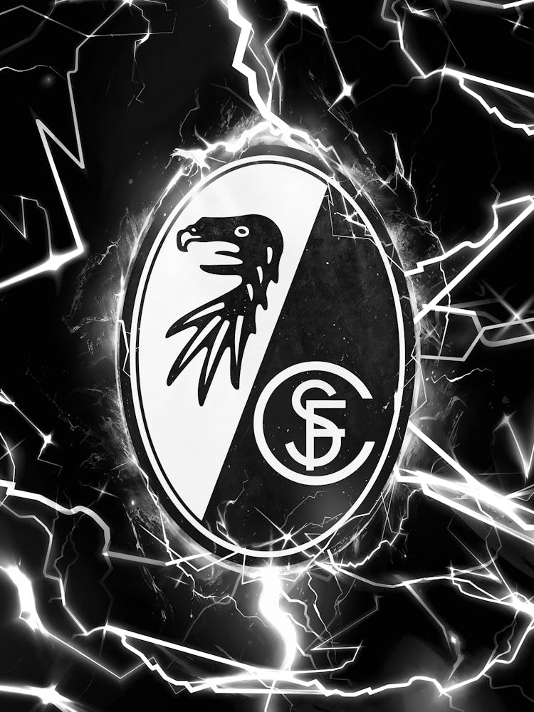 SC Freiburg Logo Poster: SC Freiburg is a respected Bundesliga club known for its strong youth academy and attacking football. The Freiburg logo represents tradition, and Europa-Park Stadion is one of the most unique football venues in Germany.