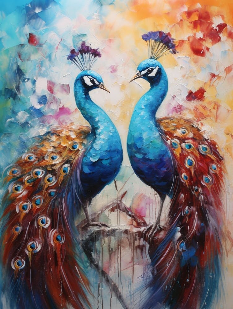Peacock Abstract Expressionism 1