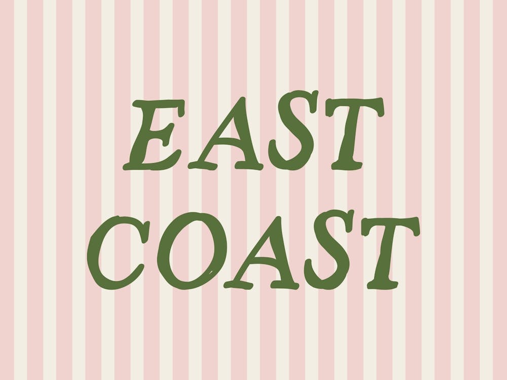 East Coast Striped Pink Poster