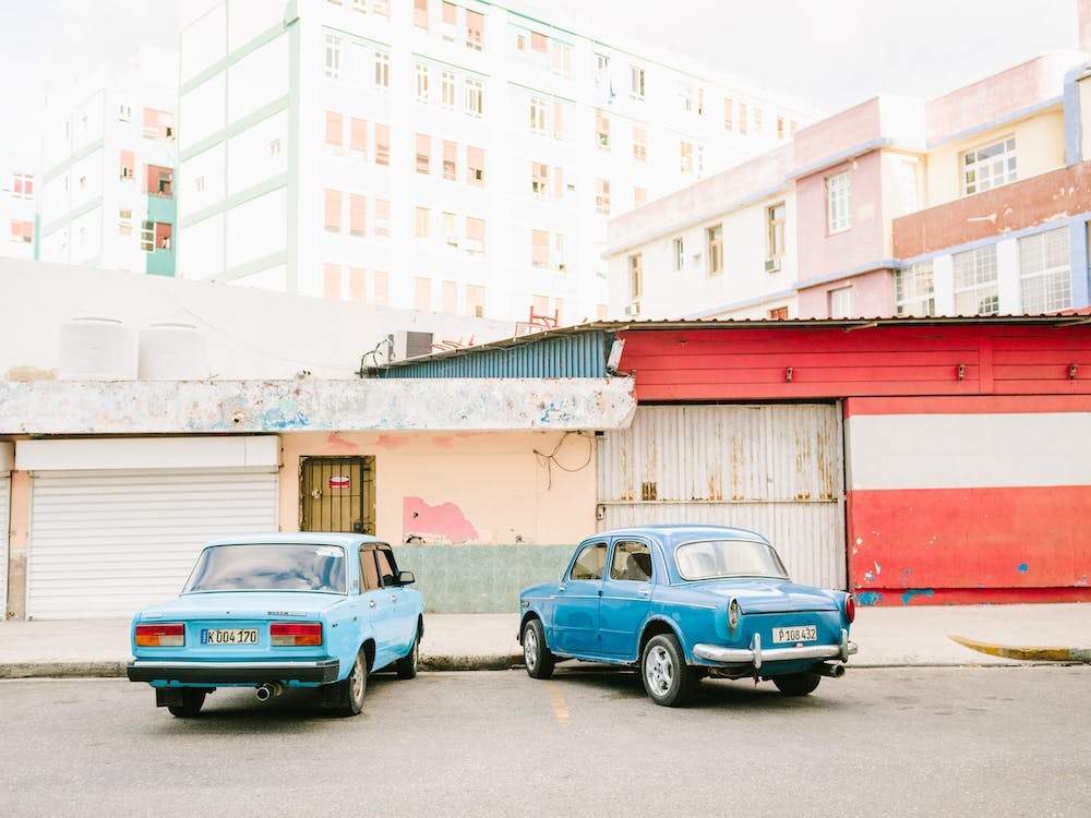 Cuba Two Cars