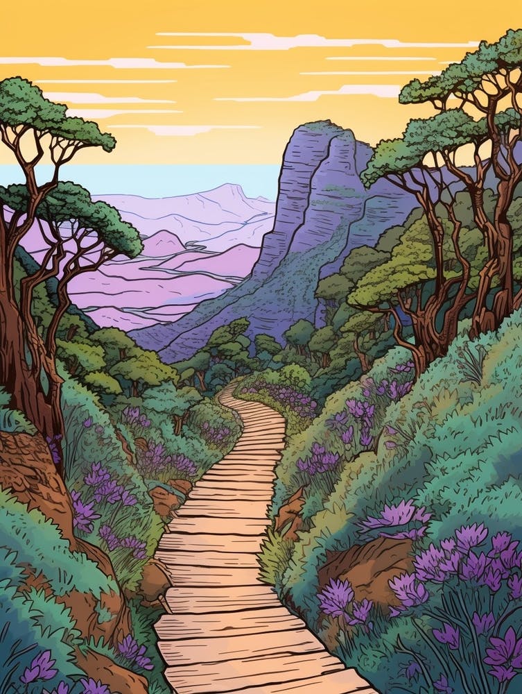 Haiku Stairs Hawaii 1 Wanderillustration