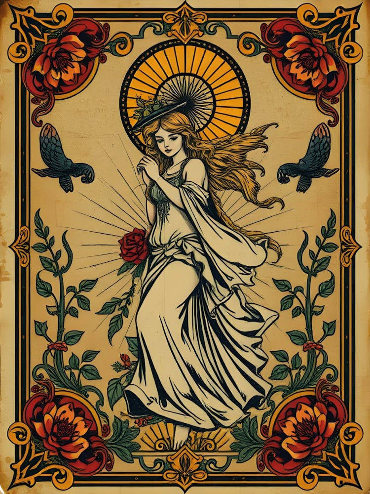 Vintage Tarot Style – The Wayfarer