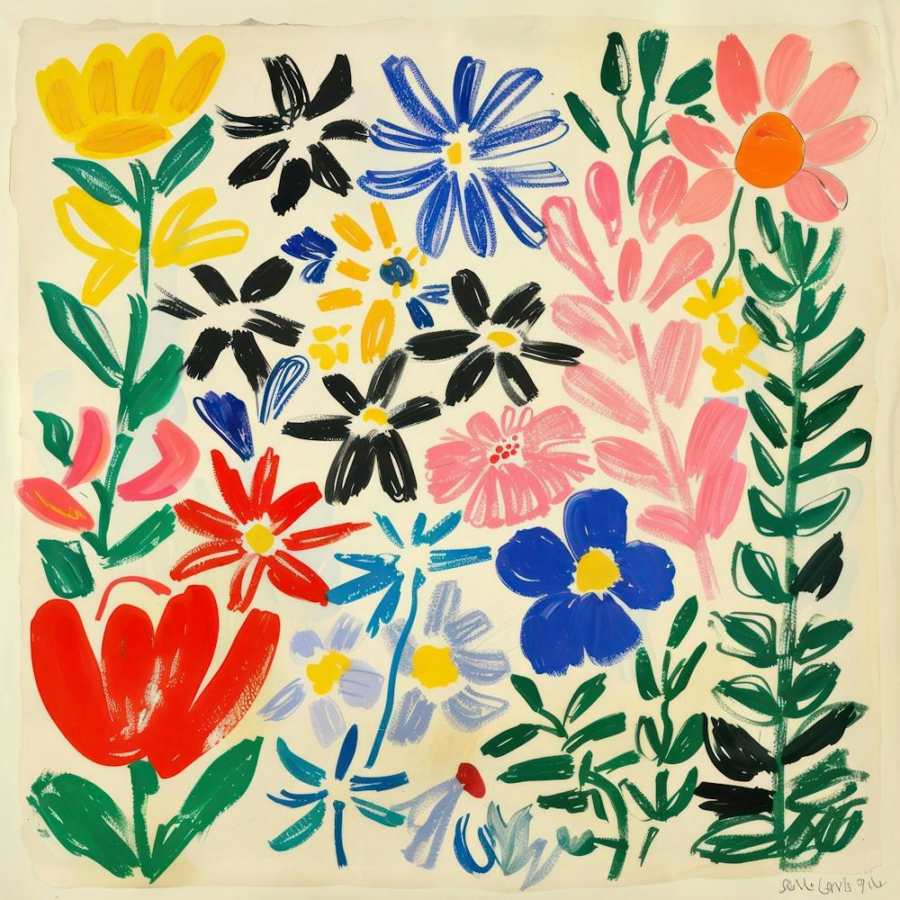 Flowers Painting Matisse Style 6