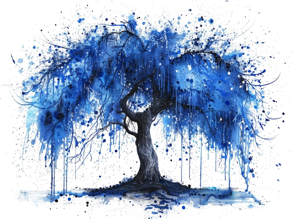Blue Willow Tree