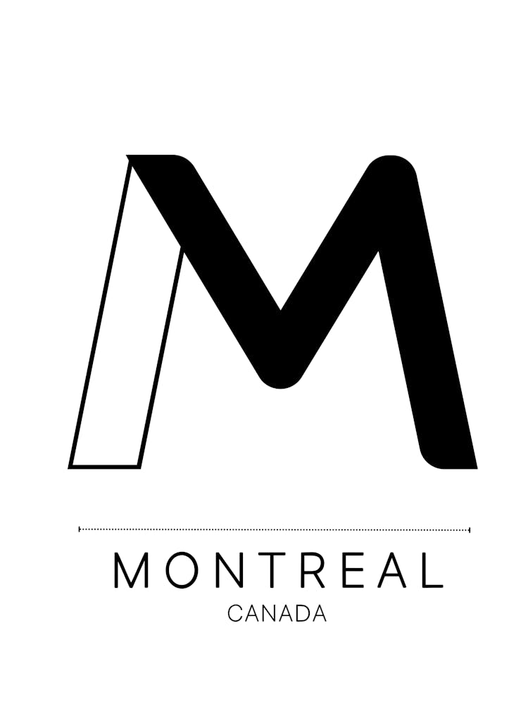 Montreal City Typography