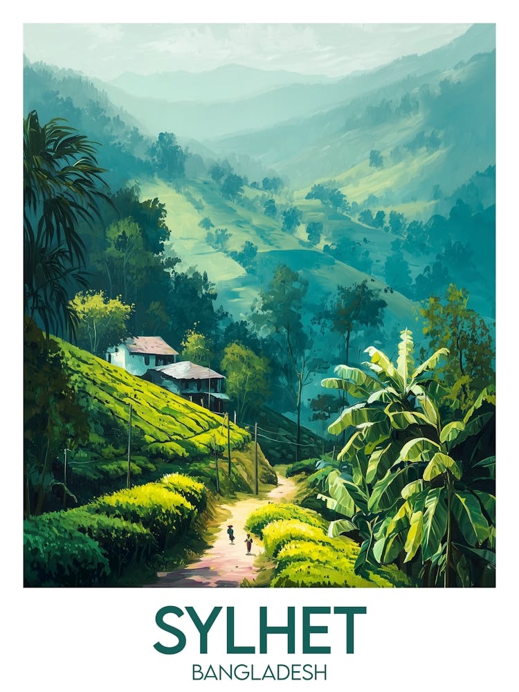 Affiche de voyage Sylhet