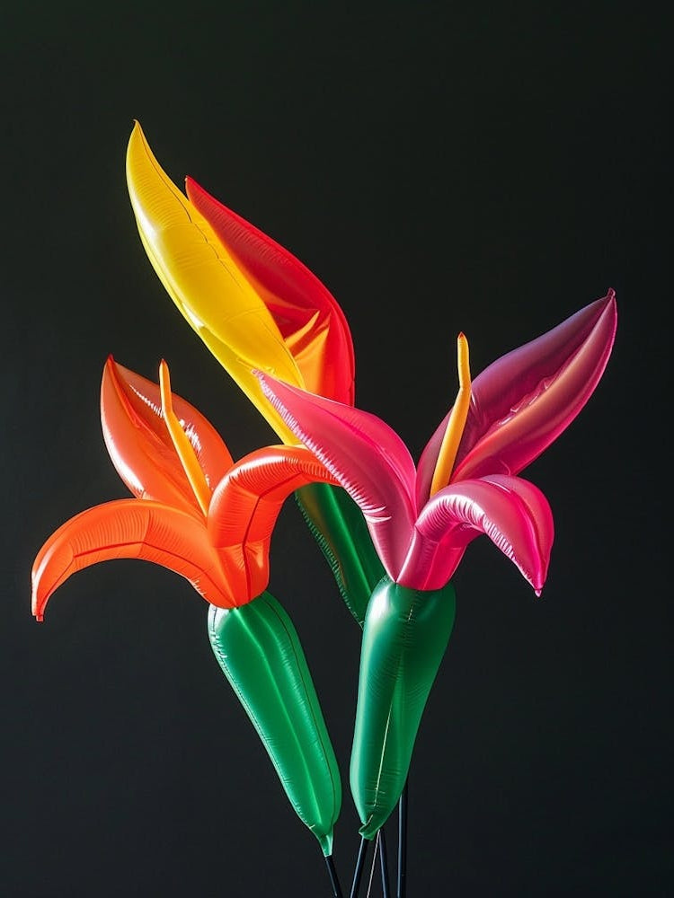 Bright Inflatable Flowers Heliconia 1