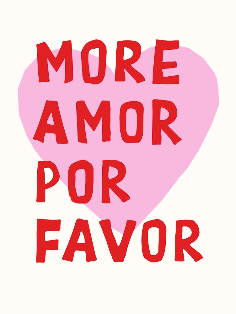 More Amor Por Favor in Pink und Rot