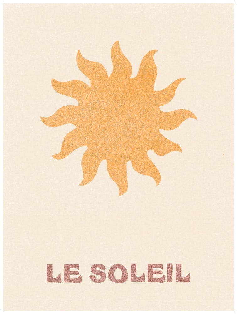 Le Soleil Boho Sun Wall Art Minimalist Wall Art Surf Room Decor INSTANT DOWNLOAD