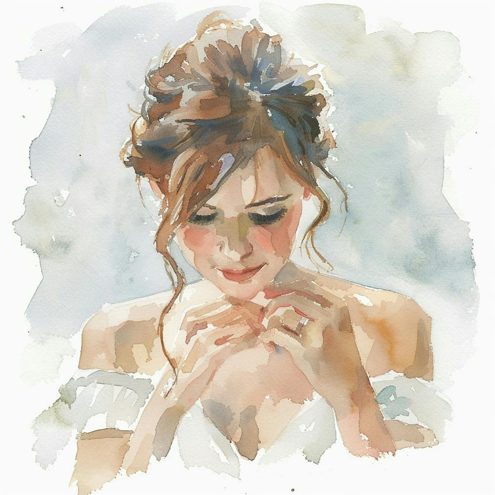 Watercolor Bride Getting Ready 1718372375 1
