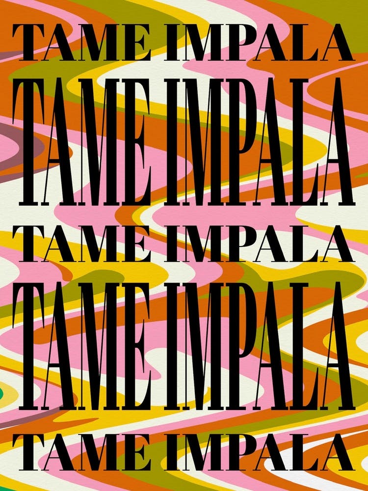 Tame Impala Colourful Retro
