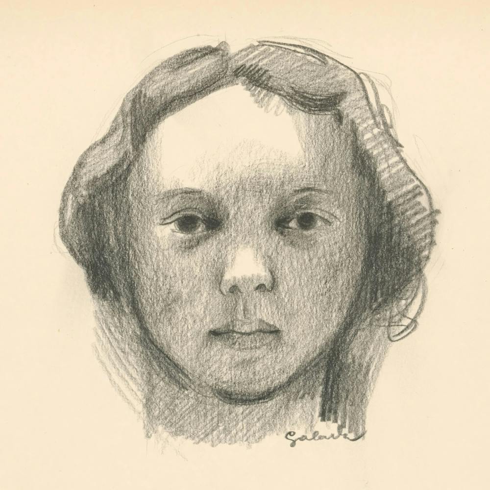 Portrait Study Of Mrs. Galand, Mikuláš Galanda
