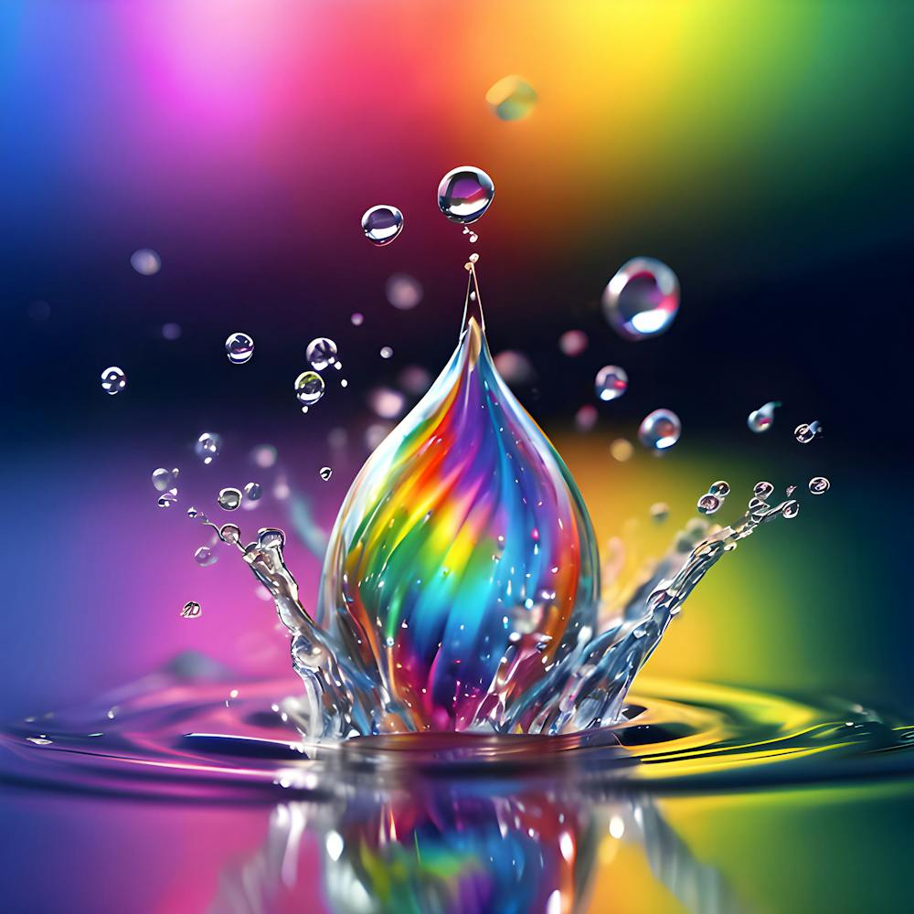 Rainbow Twist Water Splash