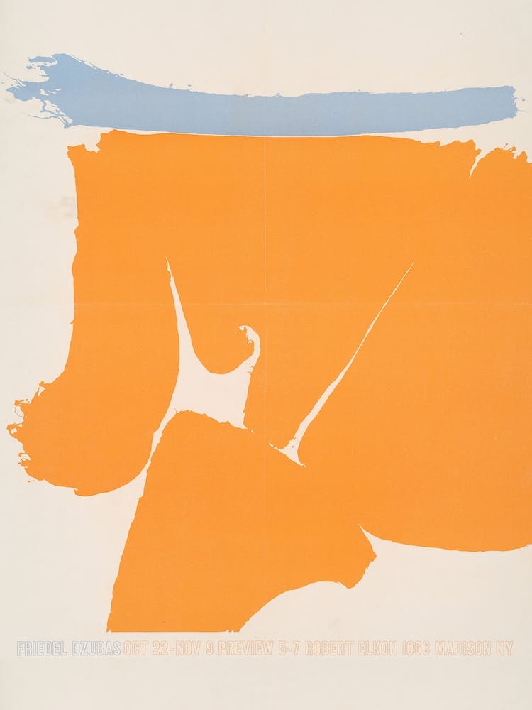 Friedel Dzubas Exhibition Poster